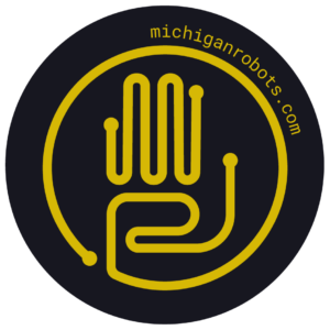 Michigan Robots Logo Circle Sticker